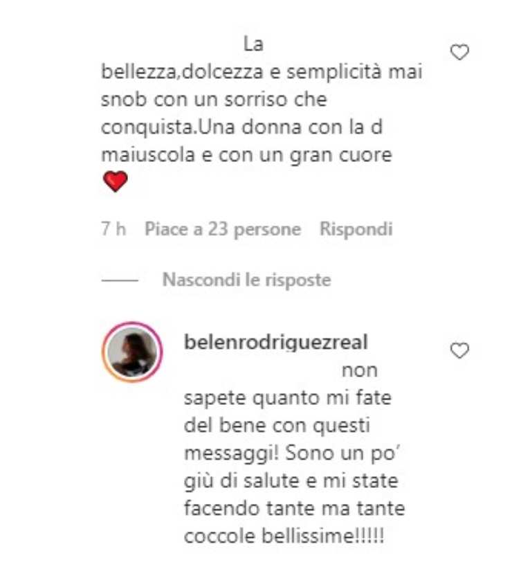 Belen Rodriguez commenti