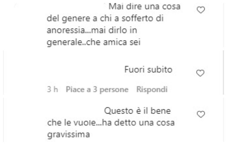 GF Vip commenti dayane