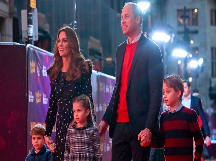 Kate e William con i figli