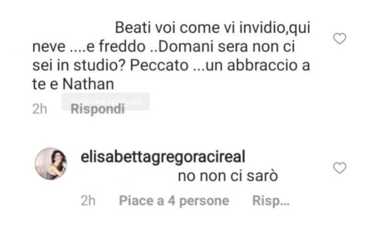 Elisabetta gregoraci annuncio