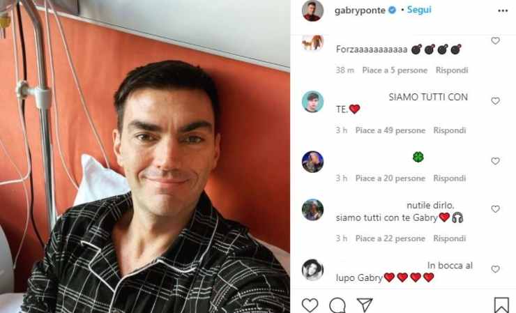 Gabry Ponte in ospedale