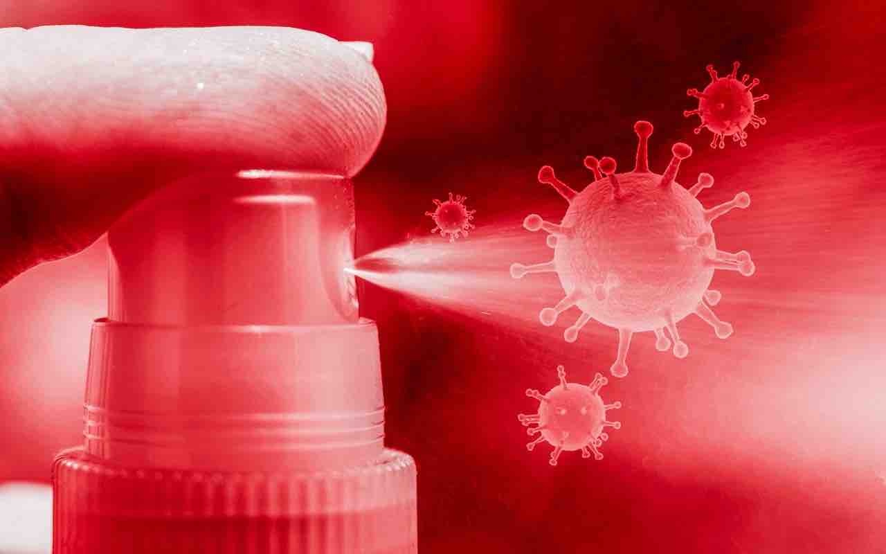 Coronavirus oggetto disinfettare