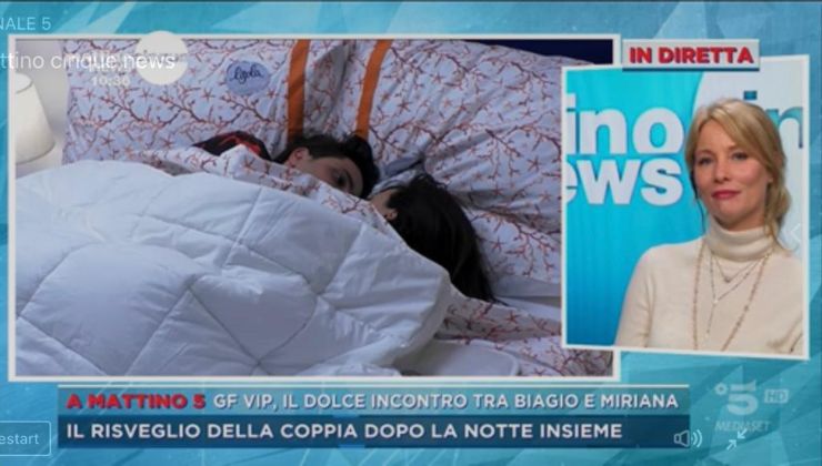 Gf Vip 6-collegamento-mattino5-biagio-miriana-intimità-Altranotizia