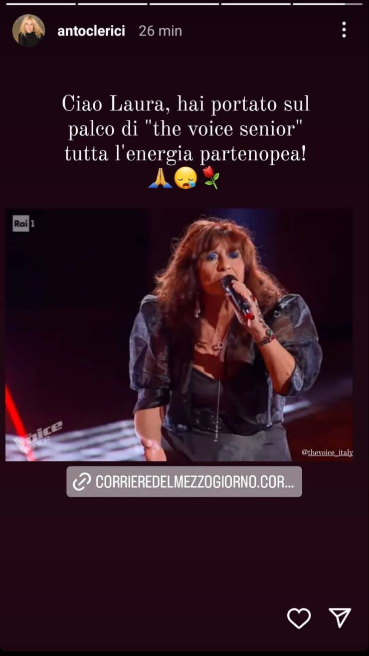 The Voice Senior lutto Laura Grey - 06062022 - Altranotizia