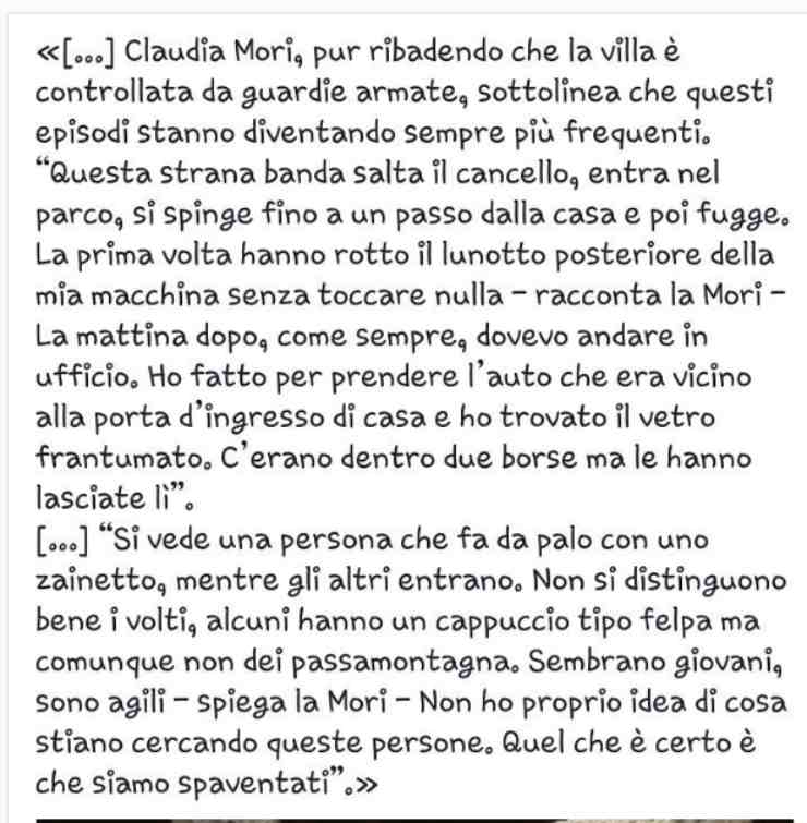 claudia-mori-paura-Altranotizia.it