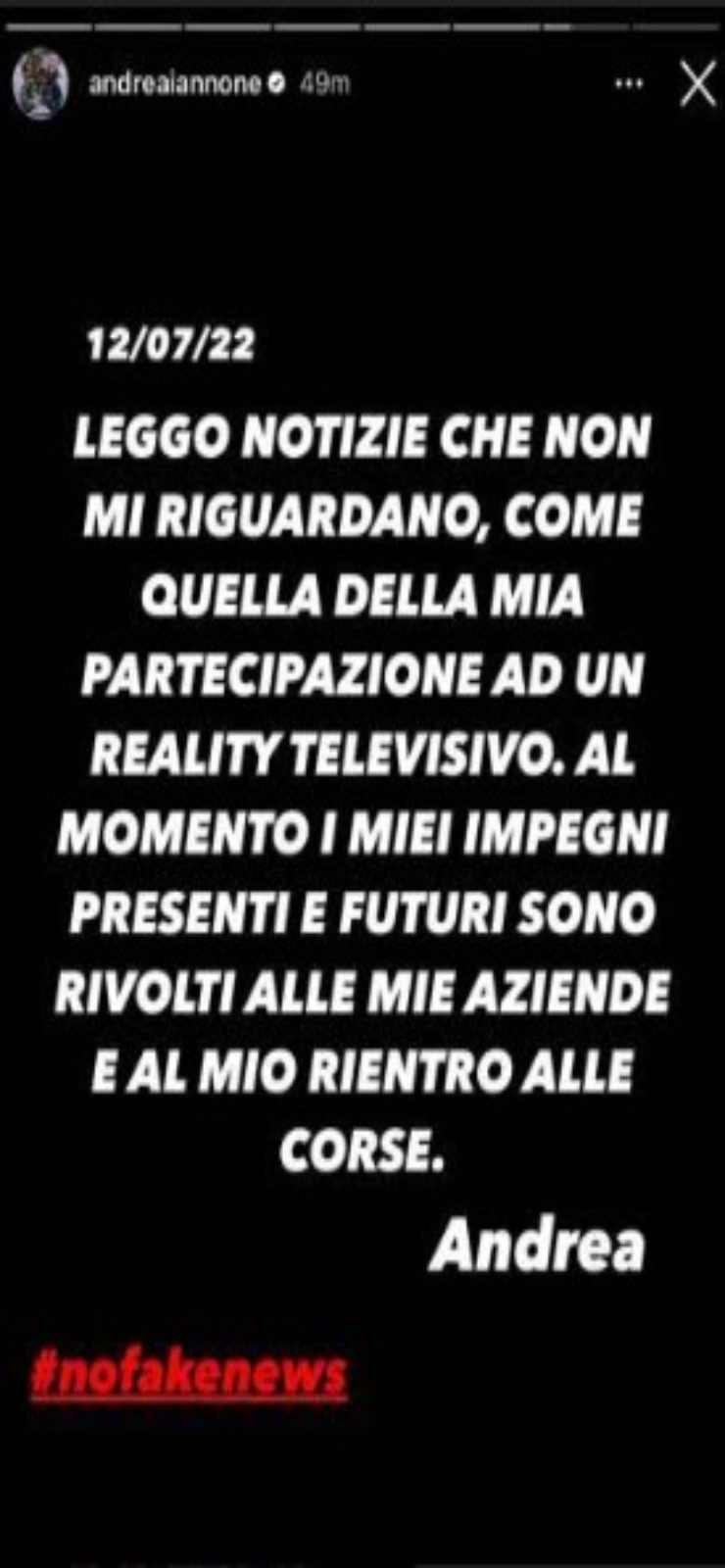 Andrea - Iannone - Instagram - Altranotizia