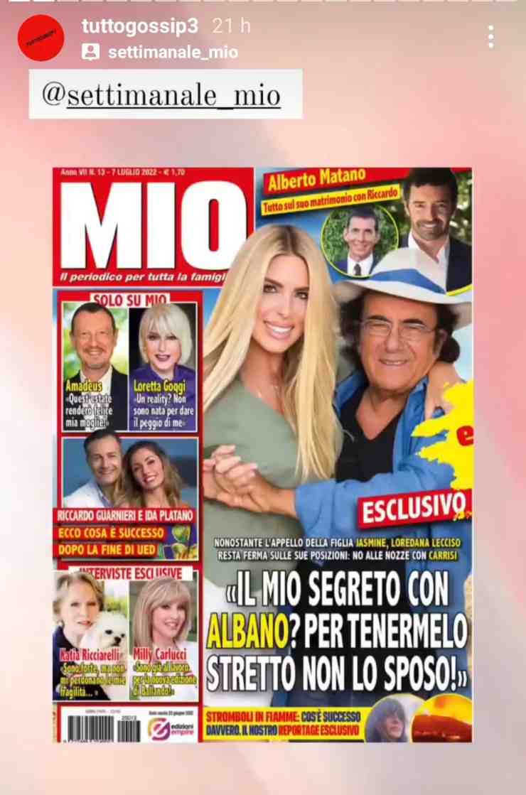 Loredana Lecciso matrimonio Al Bano - 06072022 - Altranotizia