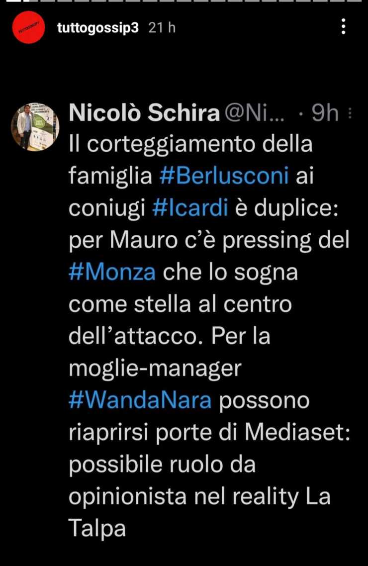 Berlusconi Icardi Wanda Nara- 06072022 - Altranotizia