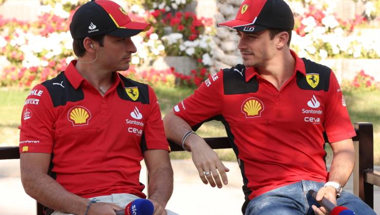 Carlos Sainz e Charles Leclerc